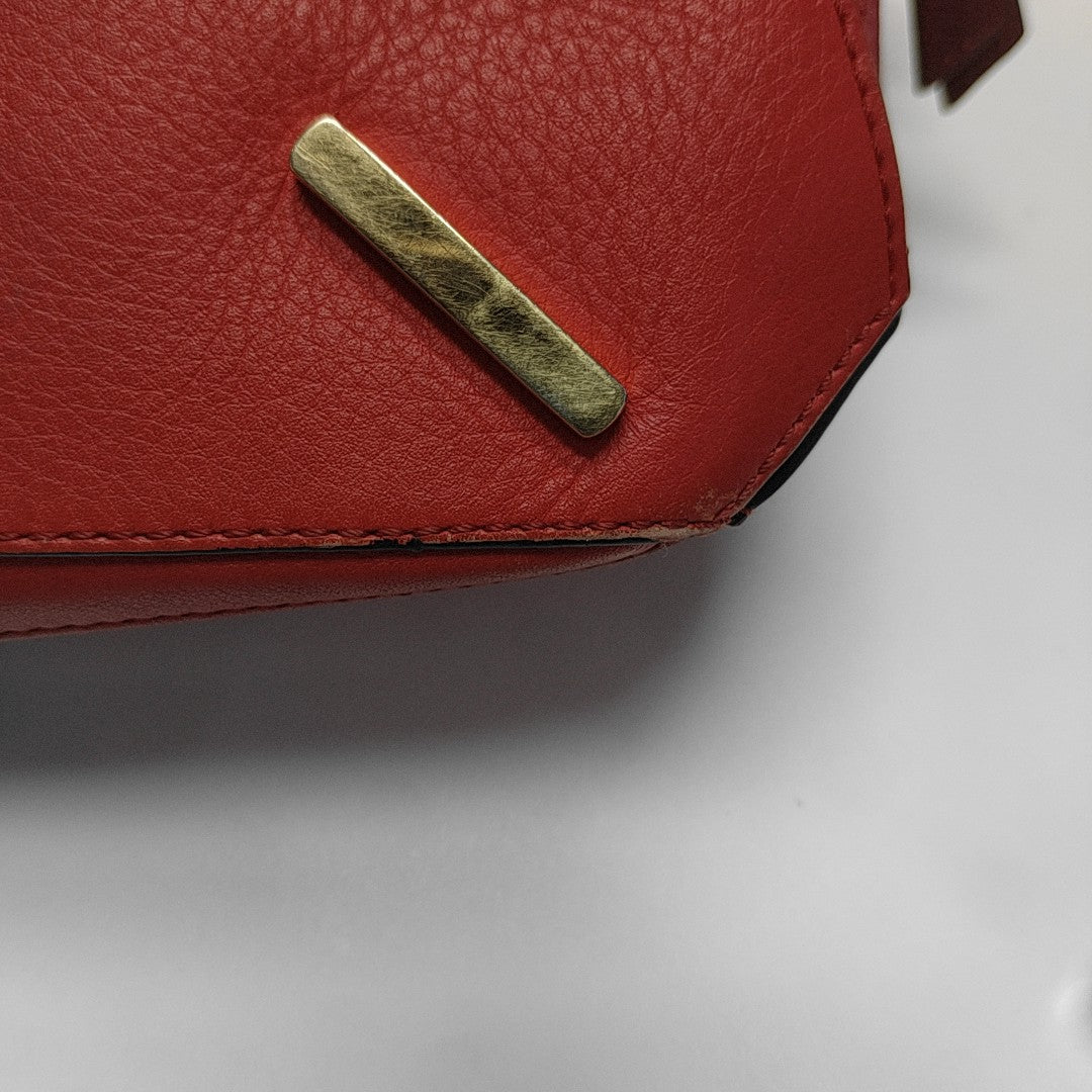 Puzzle Small Calfskin Red