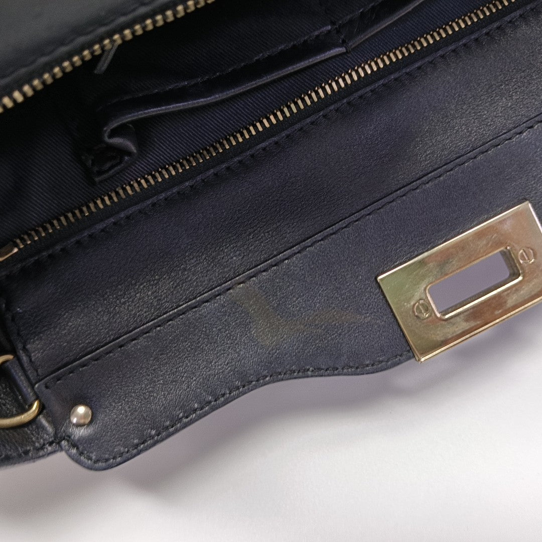 Rockstud Small Calfskin Black