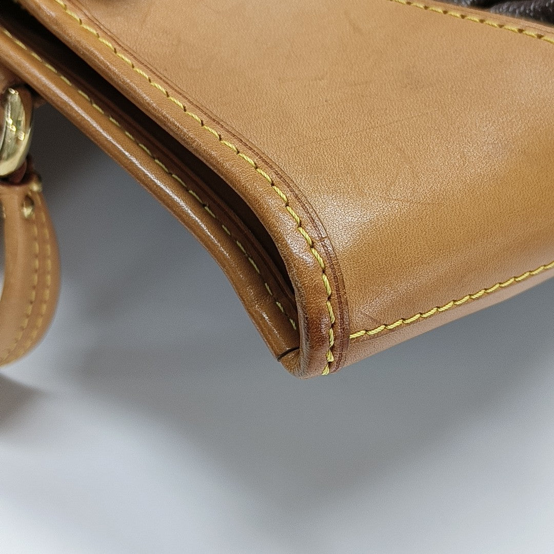 VINTAGE BOETIE PM Monogram Coated Canvas Brown