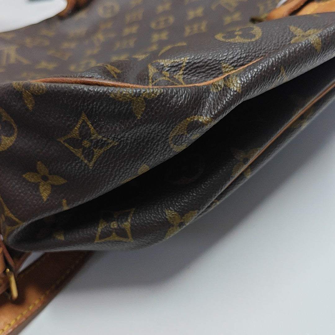 SAUMUR 35 Monogram Coated Canvas Brown