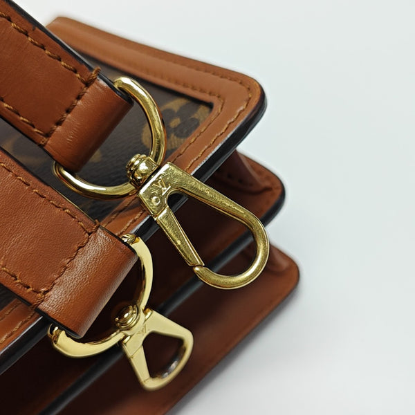 DAUPHINE Mini Monogram Coated Canvas Brown