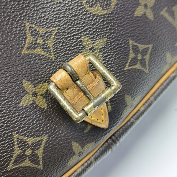 SOLOGNE PM Monogram Coated Canvas Brown