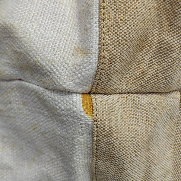 Linen Top Handle Bag Multicolor