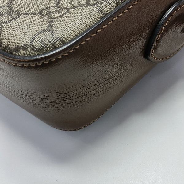 Horsebit 1955 Small Coated Canvas Beige