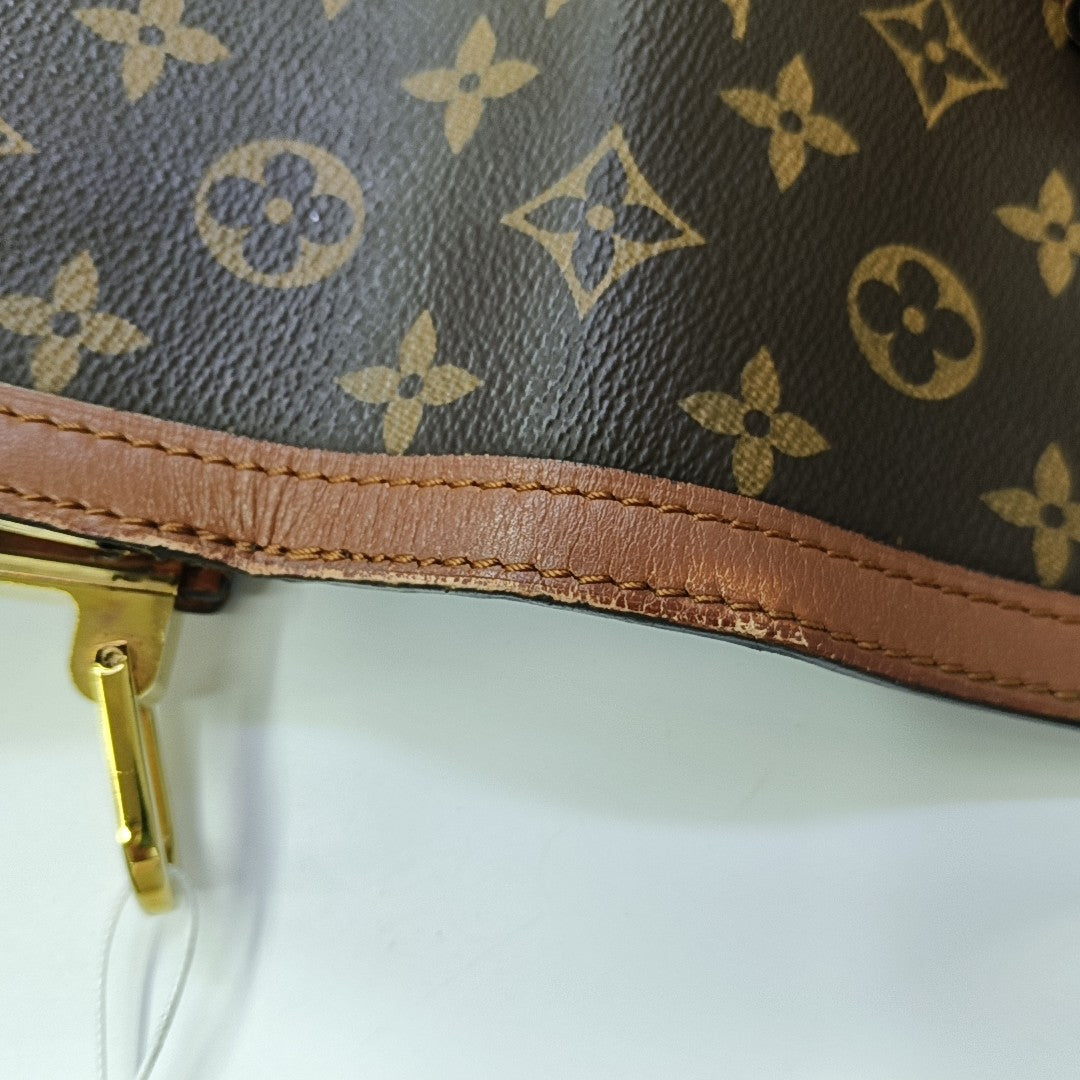 DAUPHINE MM Monogram Coated Canvas Brown