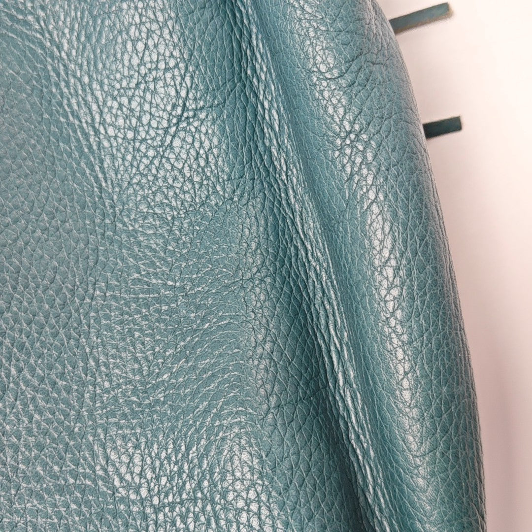 Calfskin Top Handle Bag Green
