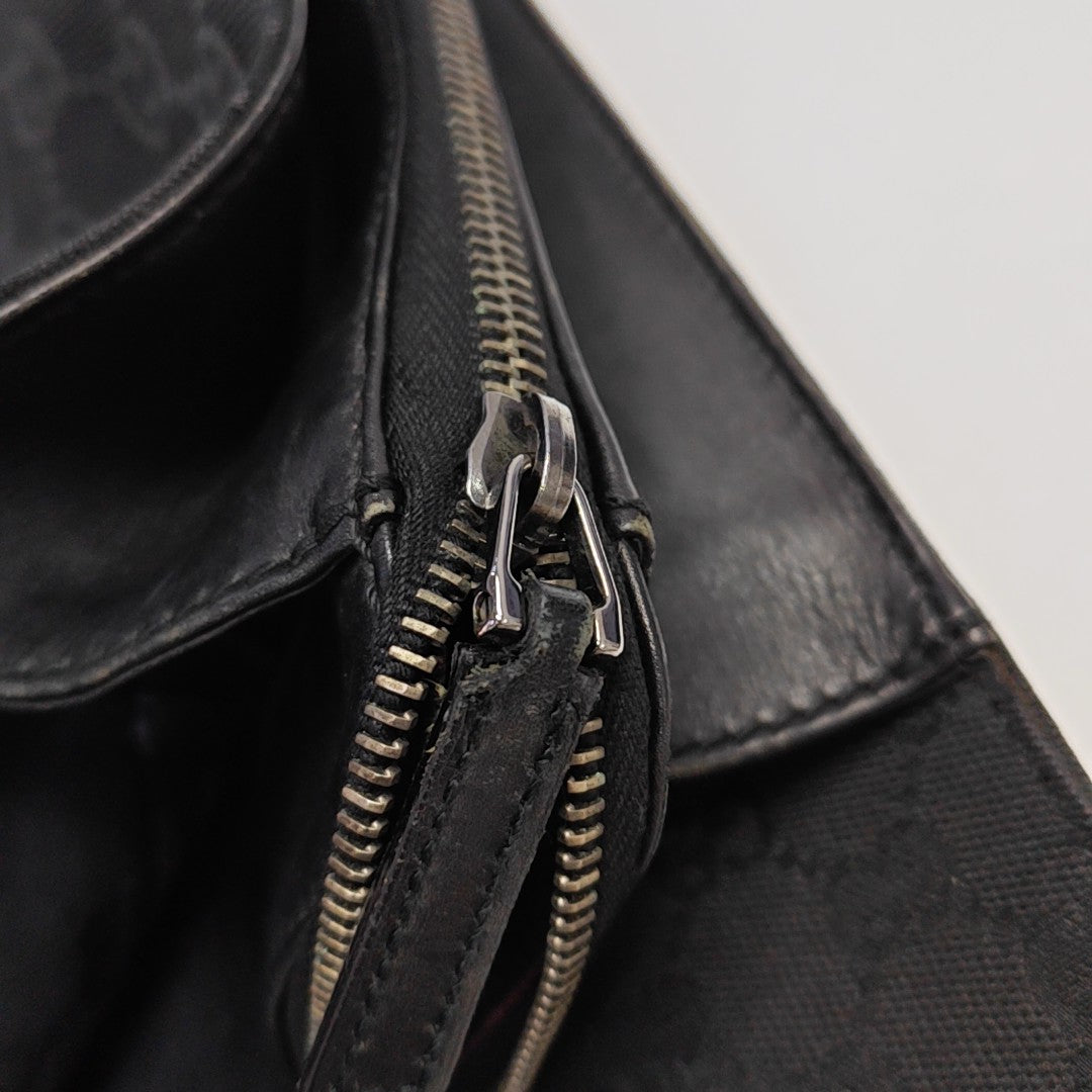 Monogram Canvas Tote Bag Black