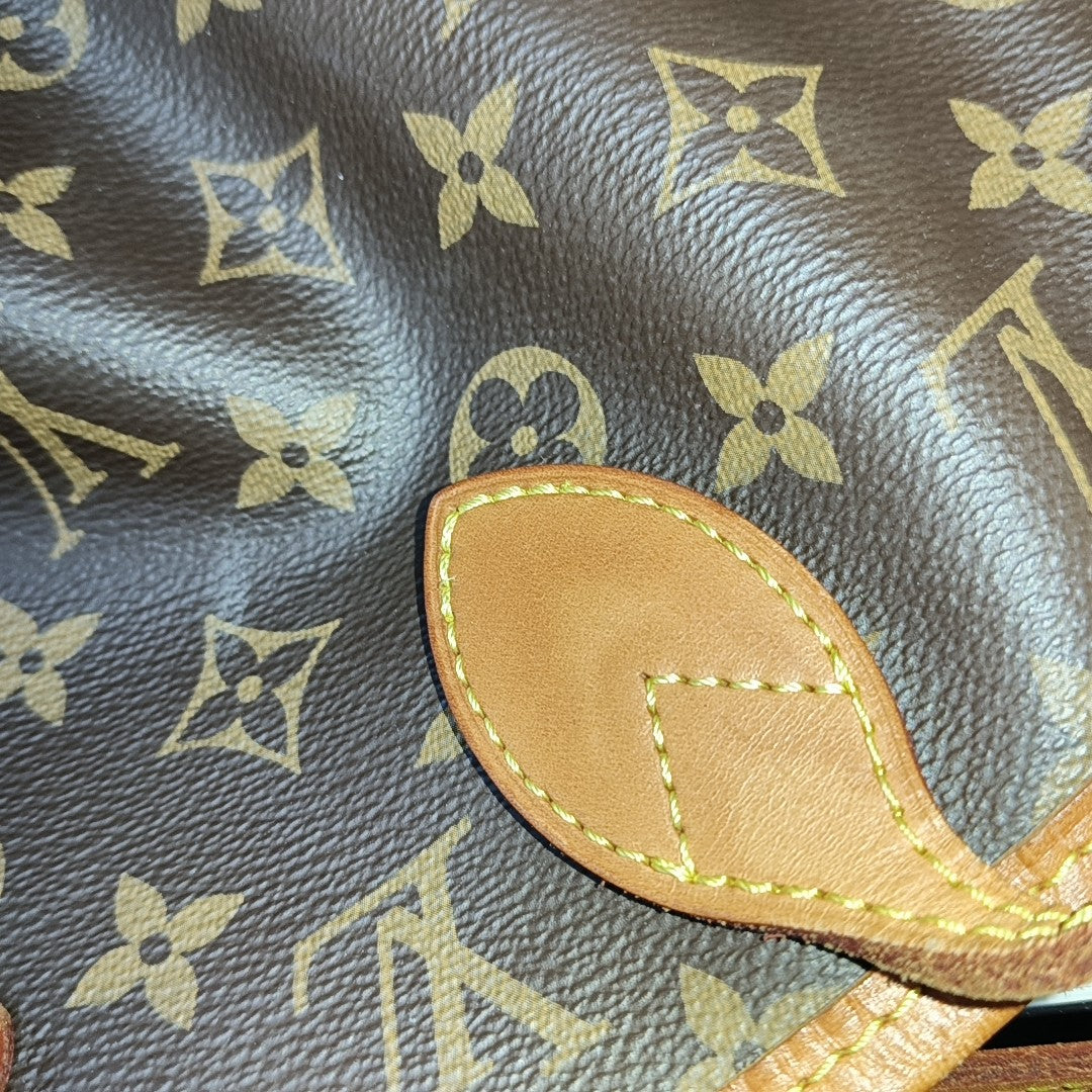 NEVERFULL MM Monogram Coated Canvas Brown