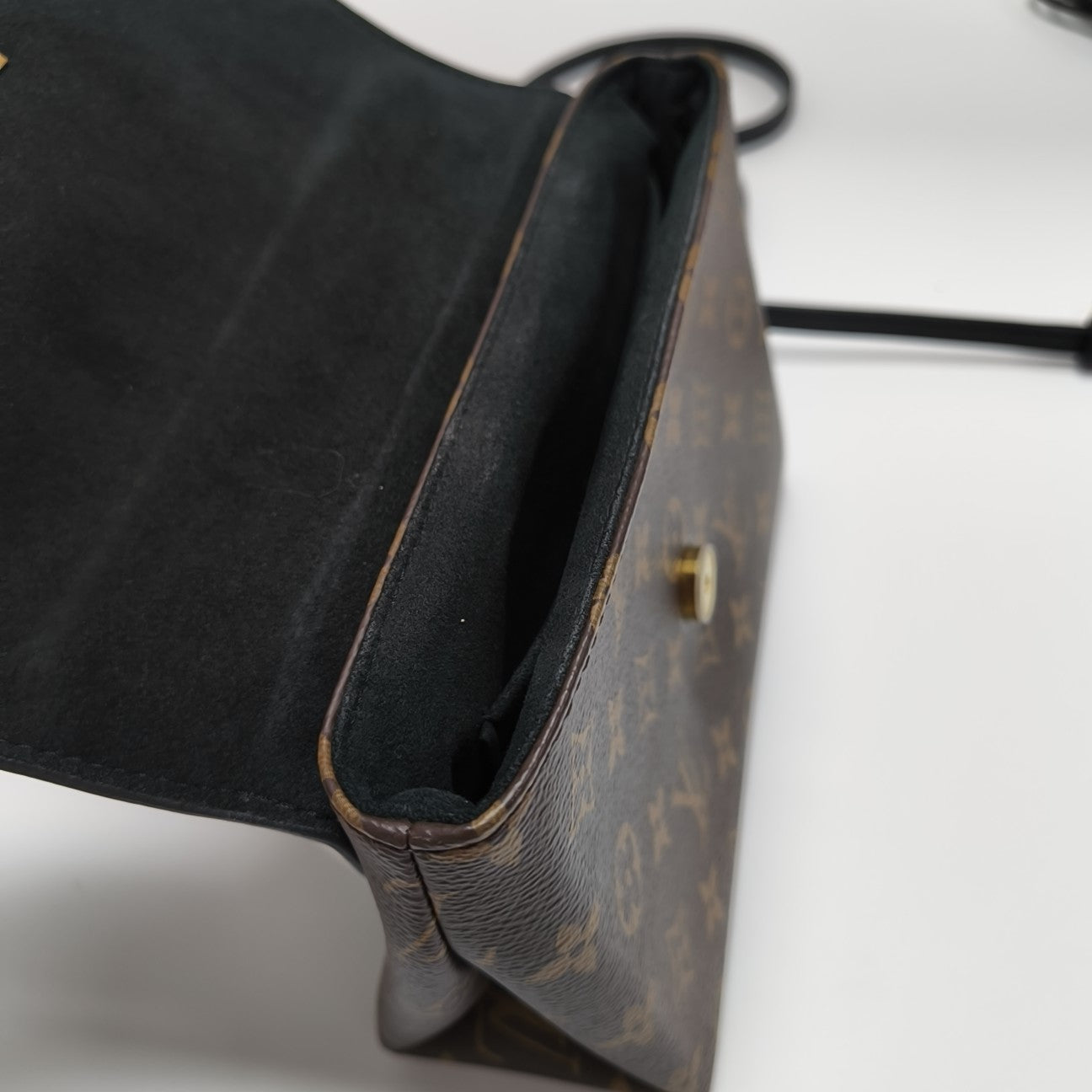LOCKY BB Monogram Coated Canvas Brown