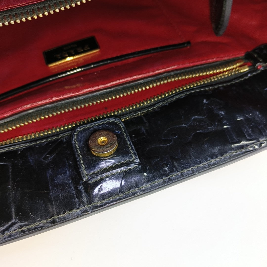 Calfskin Shoulder Bag Black