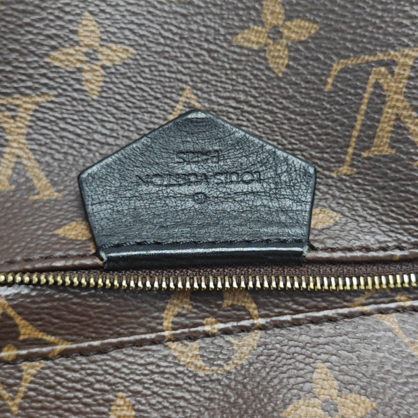 Monogram Coated Canvas Backpack Brown