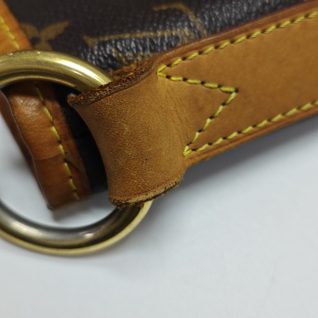 Monogram Coated Canvas Tote Bag Brown