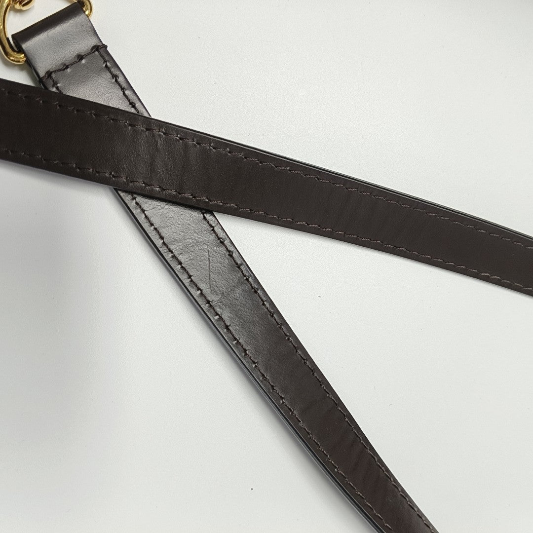 BRITTANY BB Damier Ebene Coated Canvas Brown