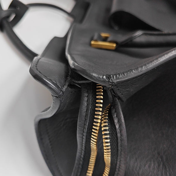 CHYC Y LIGNE Medium Calfskin Black