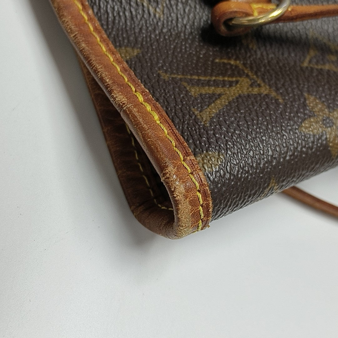 NEVERFULL MM Monogram Coated Canvas Brown