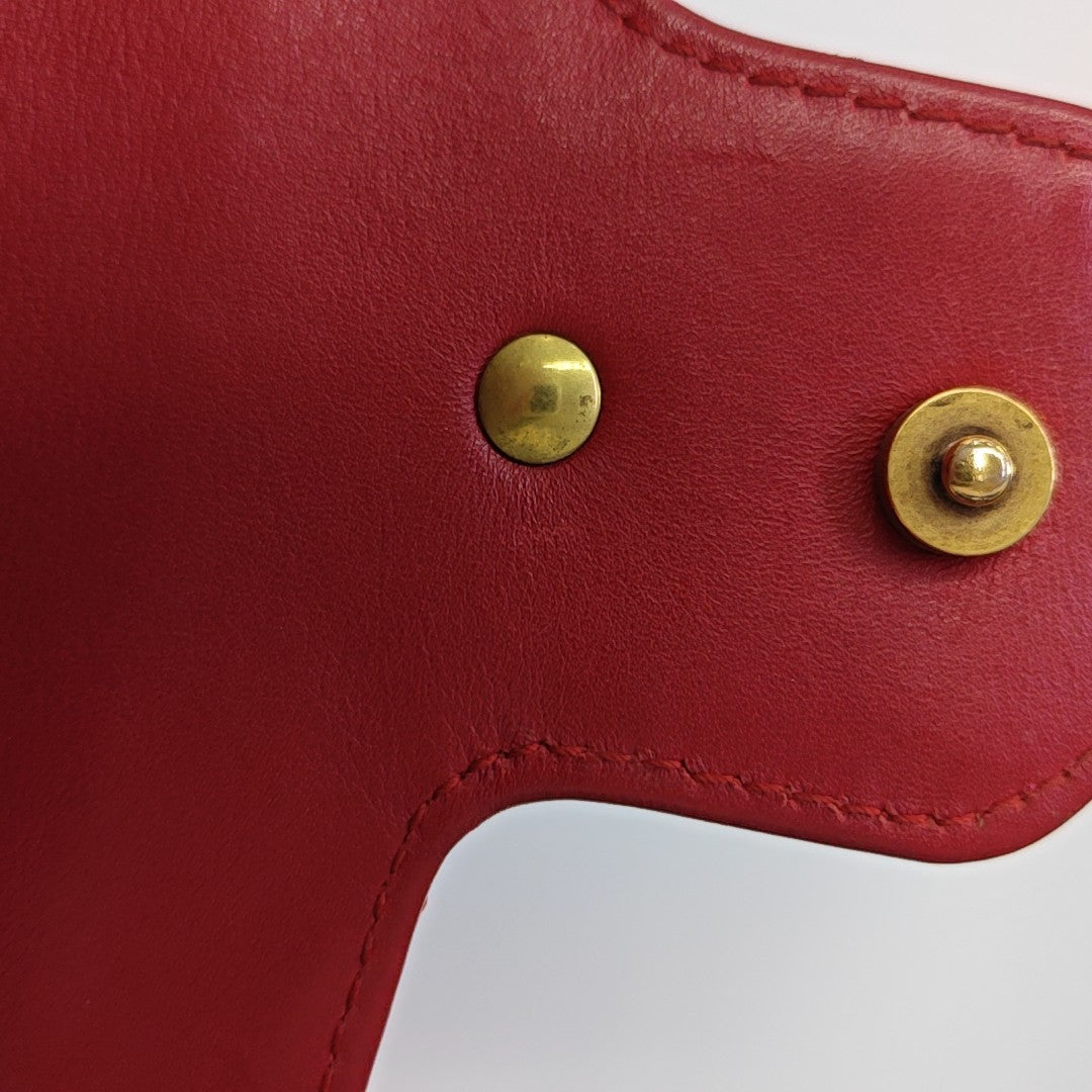 GG Marmont Mini Quilted Calfskin Red
