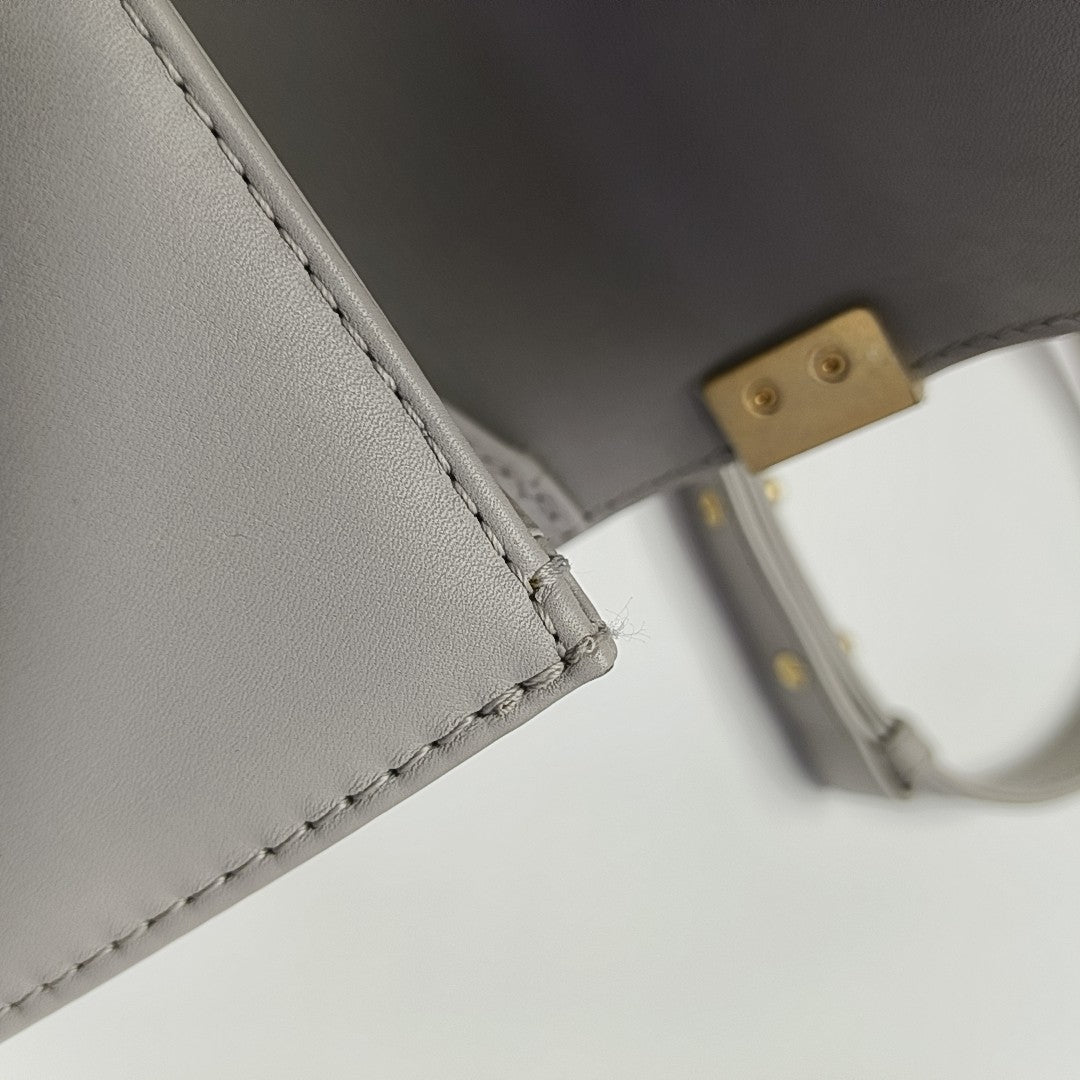 BOY CHANEL Medium Quilted Calfskin Gray