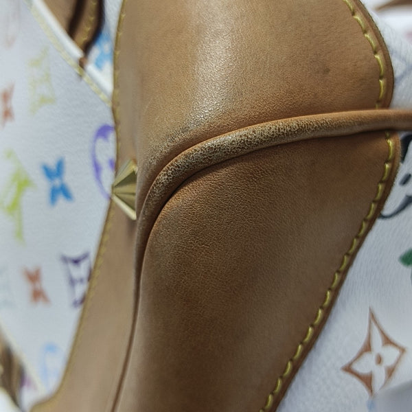 COURTNEY MM Monogram Coated Canvas White