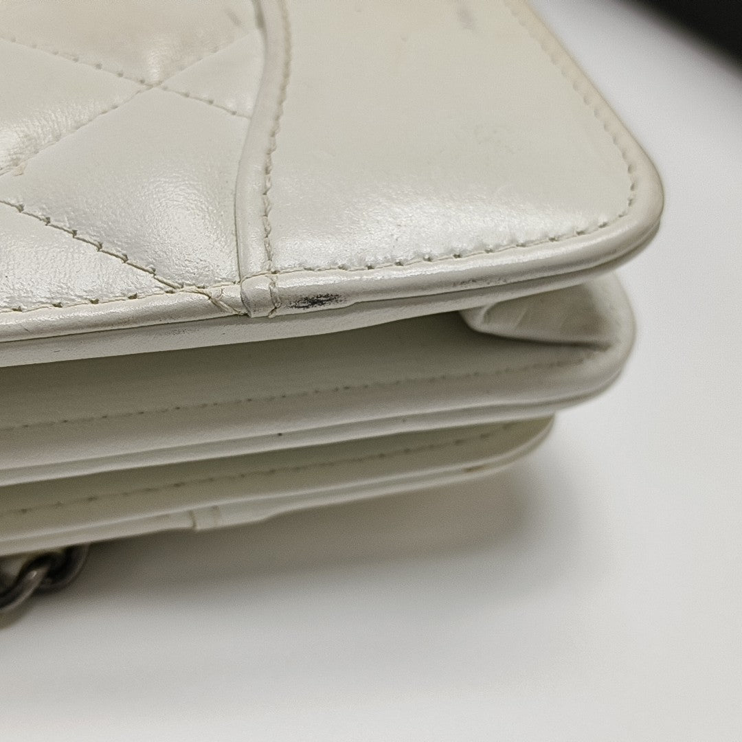 WOC Quilted Calfskin White