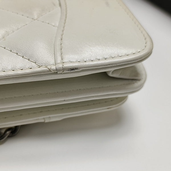 WOC Quilted Calfskin White