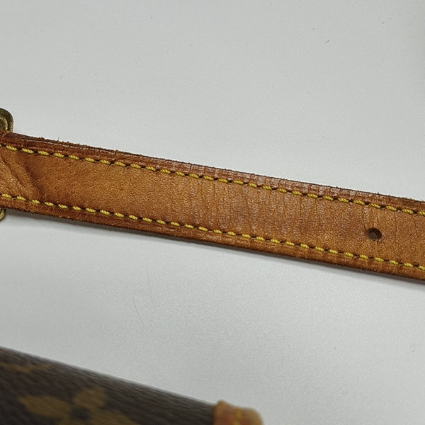 SOLOGNE PM Monogram Coated Canvas Brown
