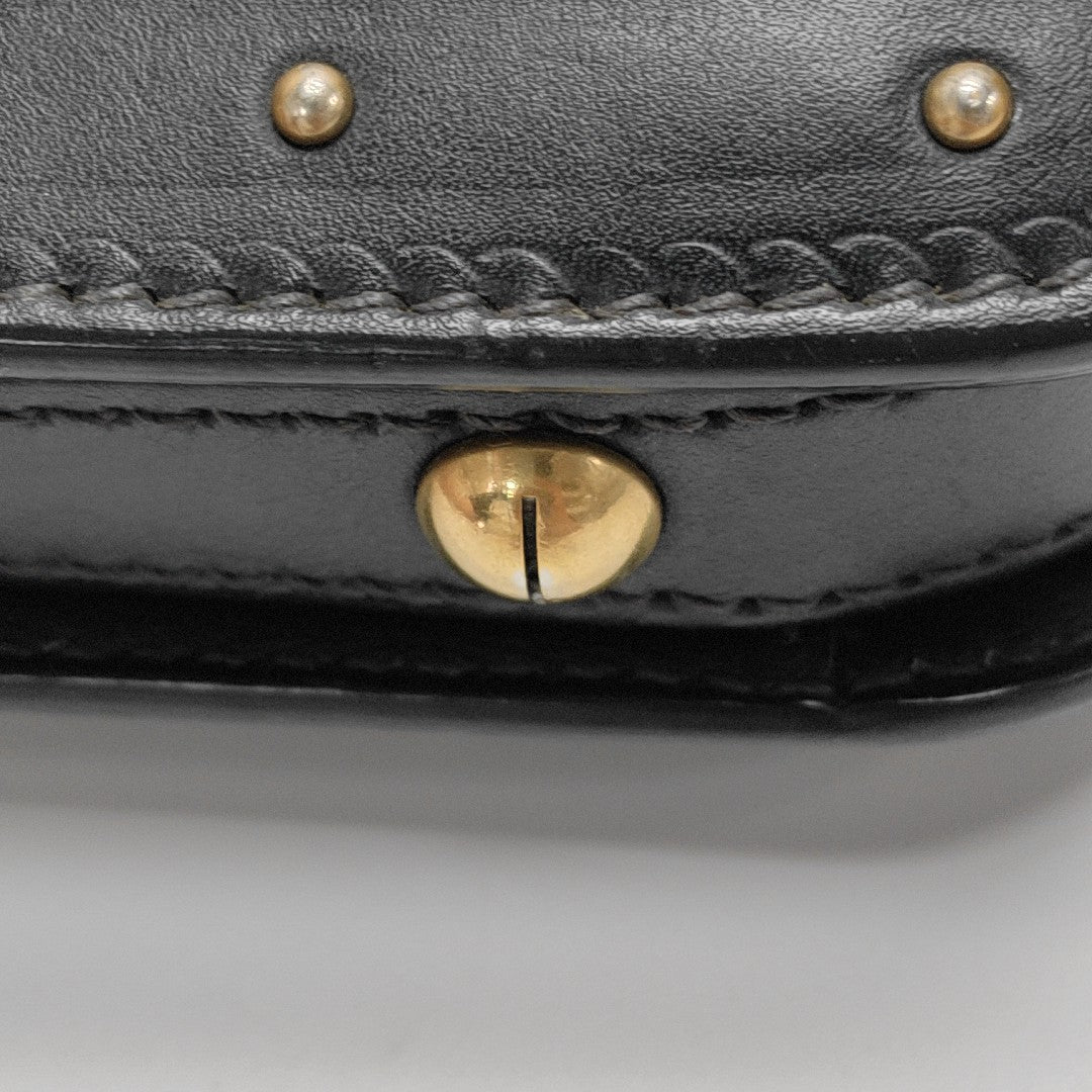 Calfskin Shoulder Bag Black