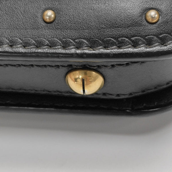 Calfskin Shoulder Bag Black