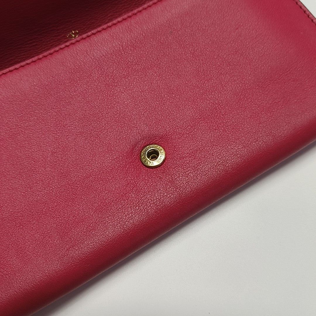 Rockstud Calfskin Red