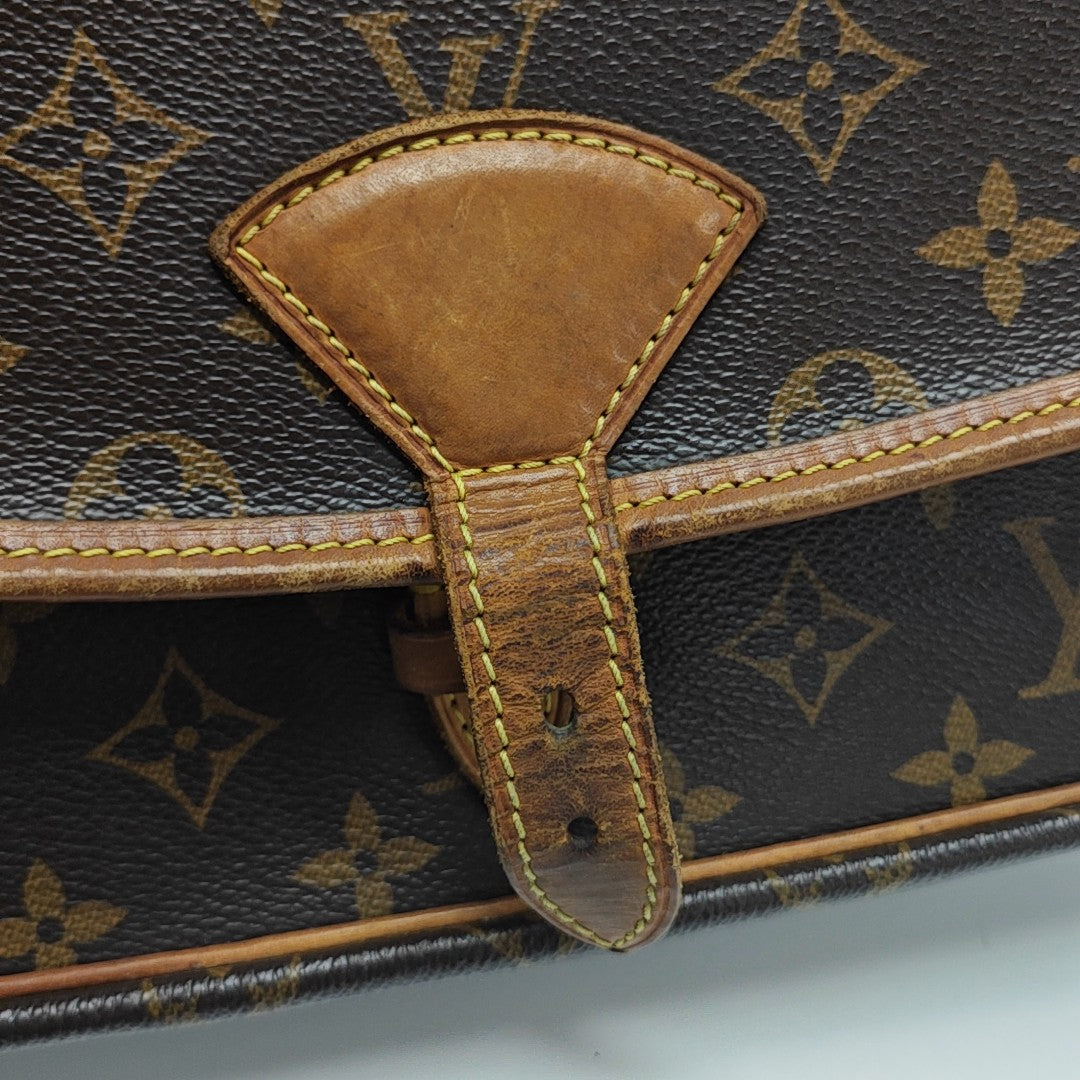 SOLOGNE PM Monogram Coated Canvas Brown