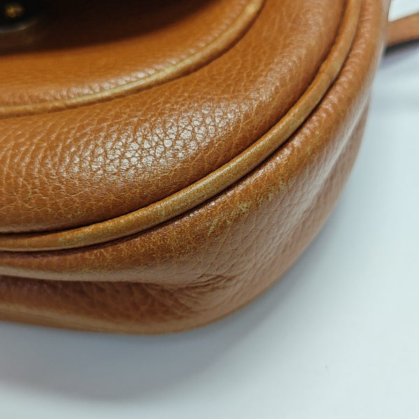 Calfskin Shoulder Bag Brown