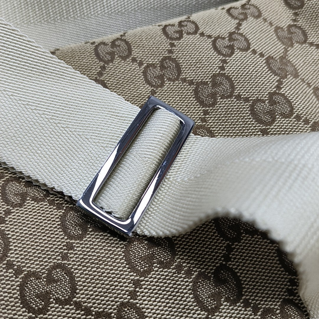 Monogram Canvas Crossbody Bag Beige