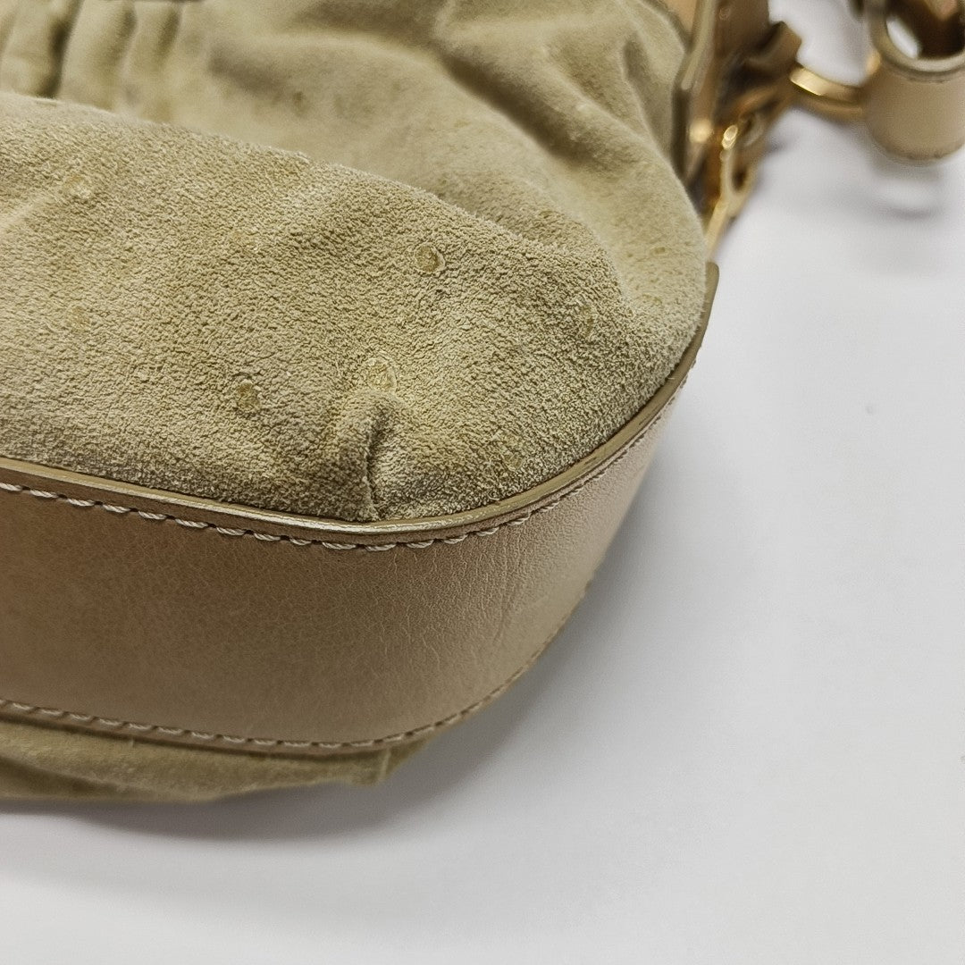 Suede Shoulder Bag Brown