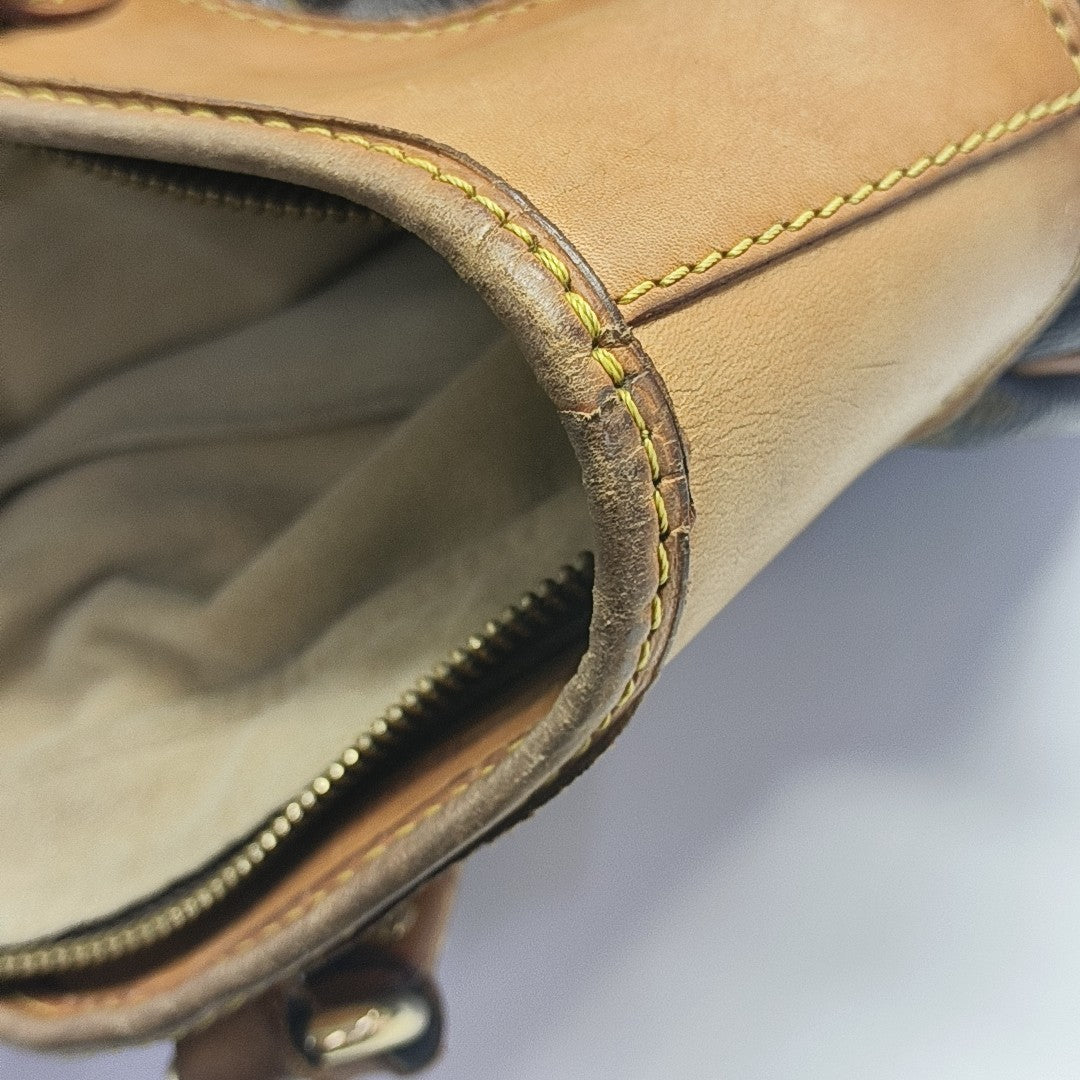 VINTAGE BOETIE PM Monogram Coated Canvas Brown
