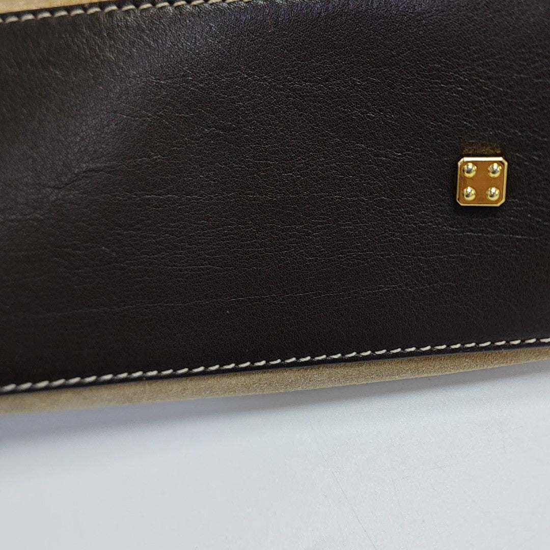 Suede Tote Bag Brown