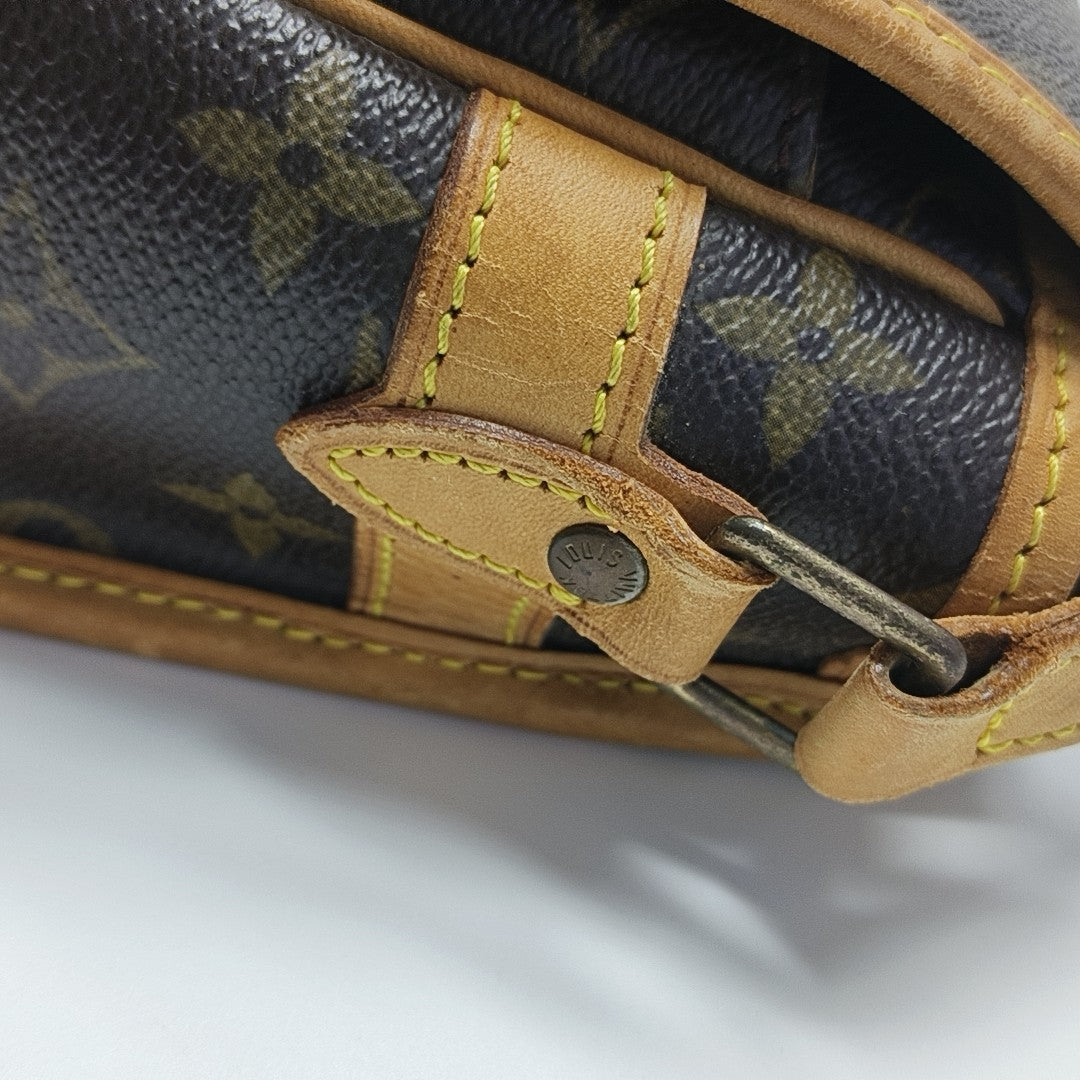 SOLOGNE PM Monogram Coated Canvas Brown