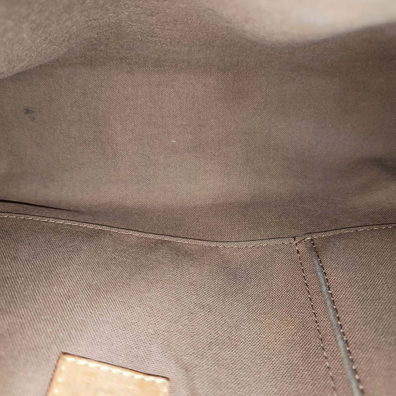 VINTAGE THAMES GM Monogram Coated Canvas Brown