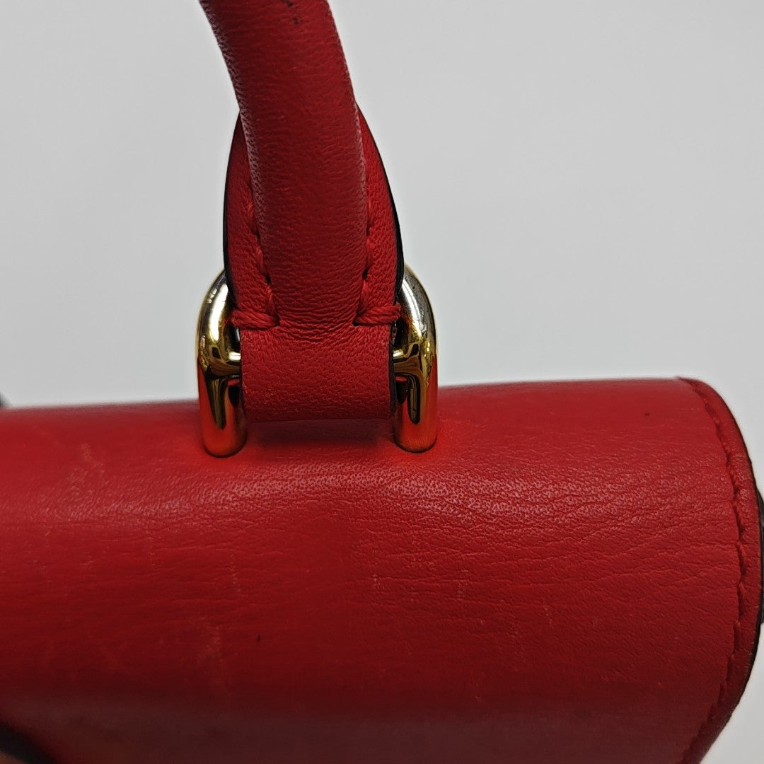 LOCKY BB Monogram Coated Canvas Red