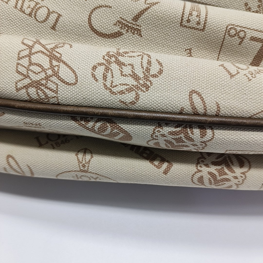 Monogram Canvas Shoulder Bag Beige