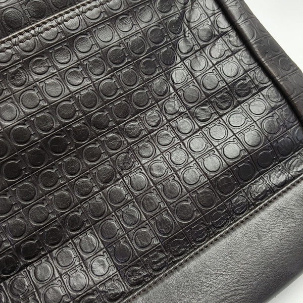 Calfskin Shoulder Bag Brown