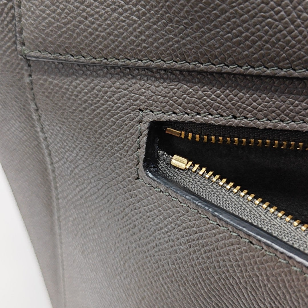 BELT Mini Calfskin Gray