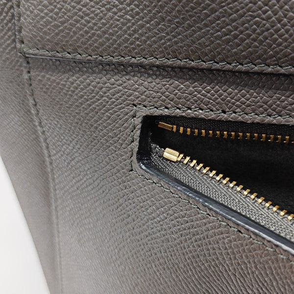 BELT Mini Calfskin Gray
