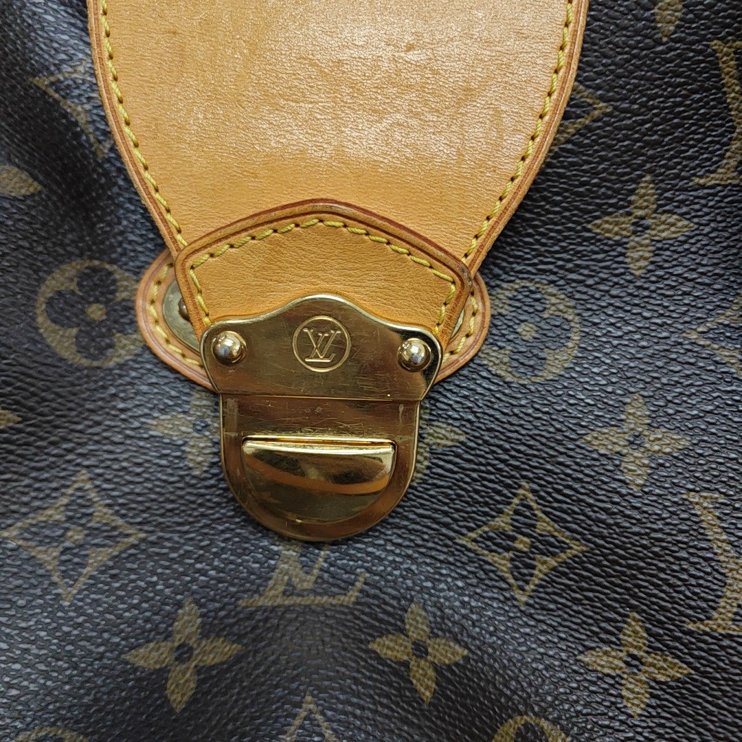 STRESA Monogram Coated Canvas Brown