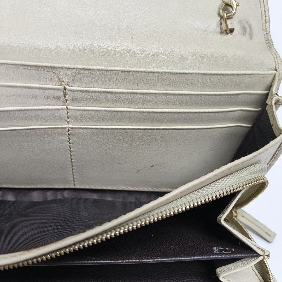 Monogram Calfskin Top Handle Bag Beige
