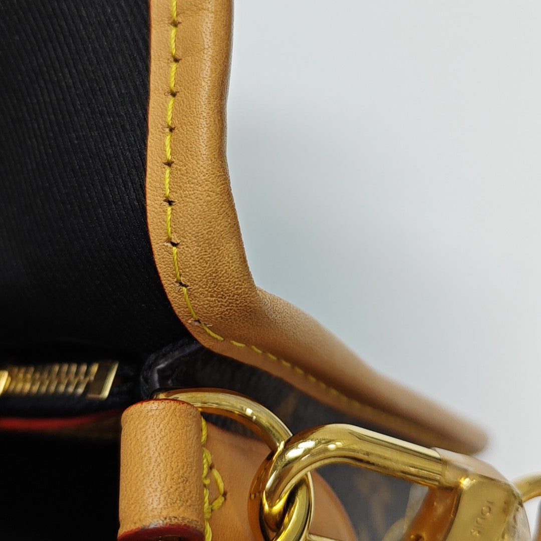DIANE Monogram Coated Canvas Brown