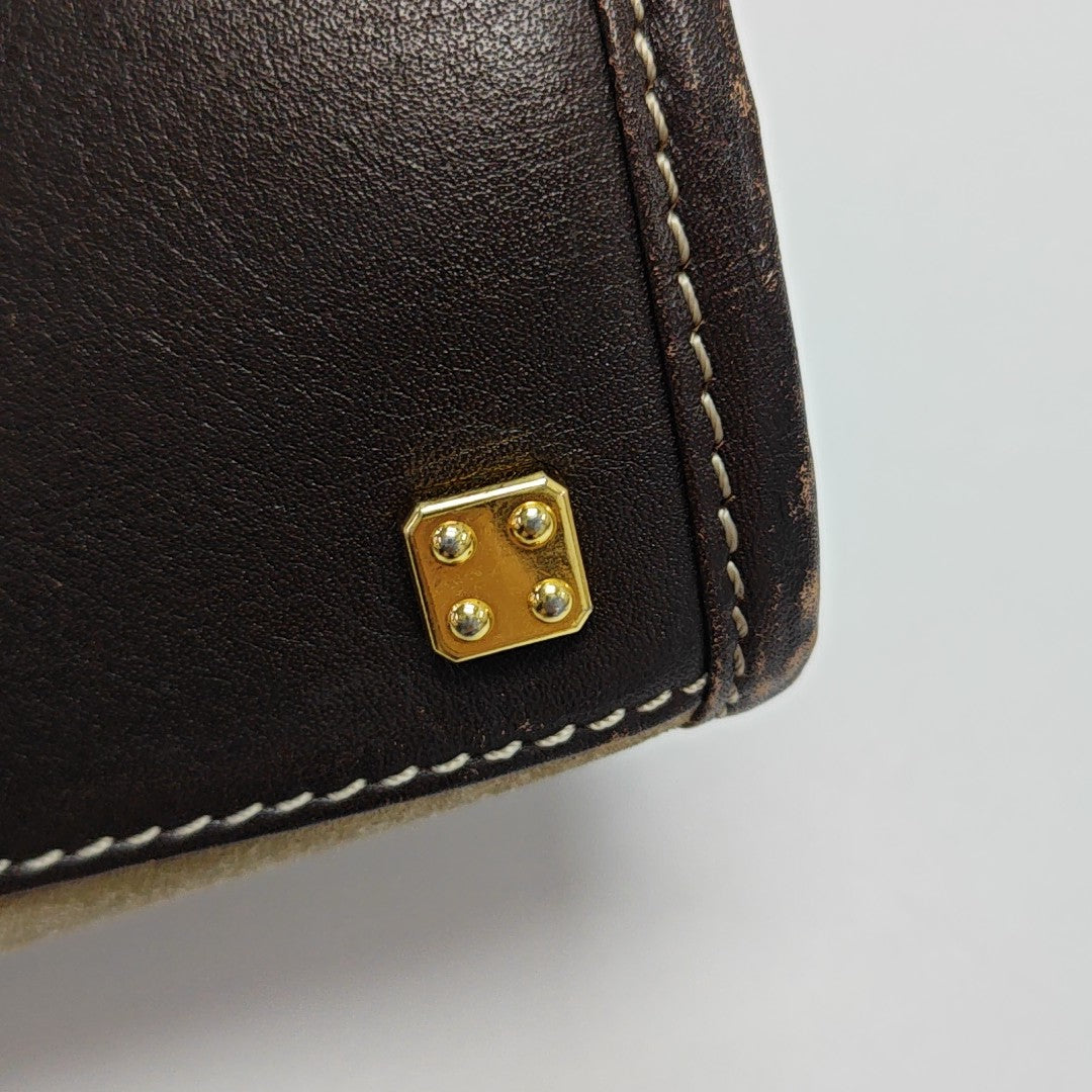Suede Tote Bag Brown