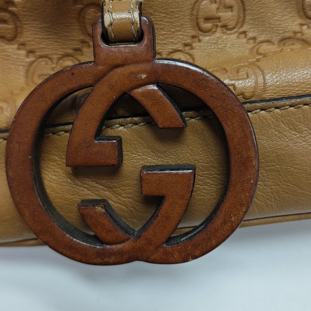 Ligne Shima Monogram Calfskin Brown