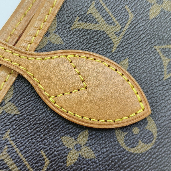 NEVERFULL MM Monogram Coated Canvas Brown