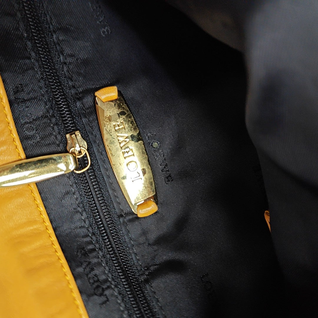 Calfskin Top Handle Bag Yellow