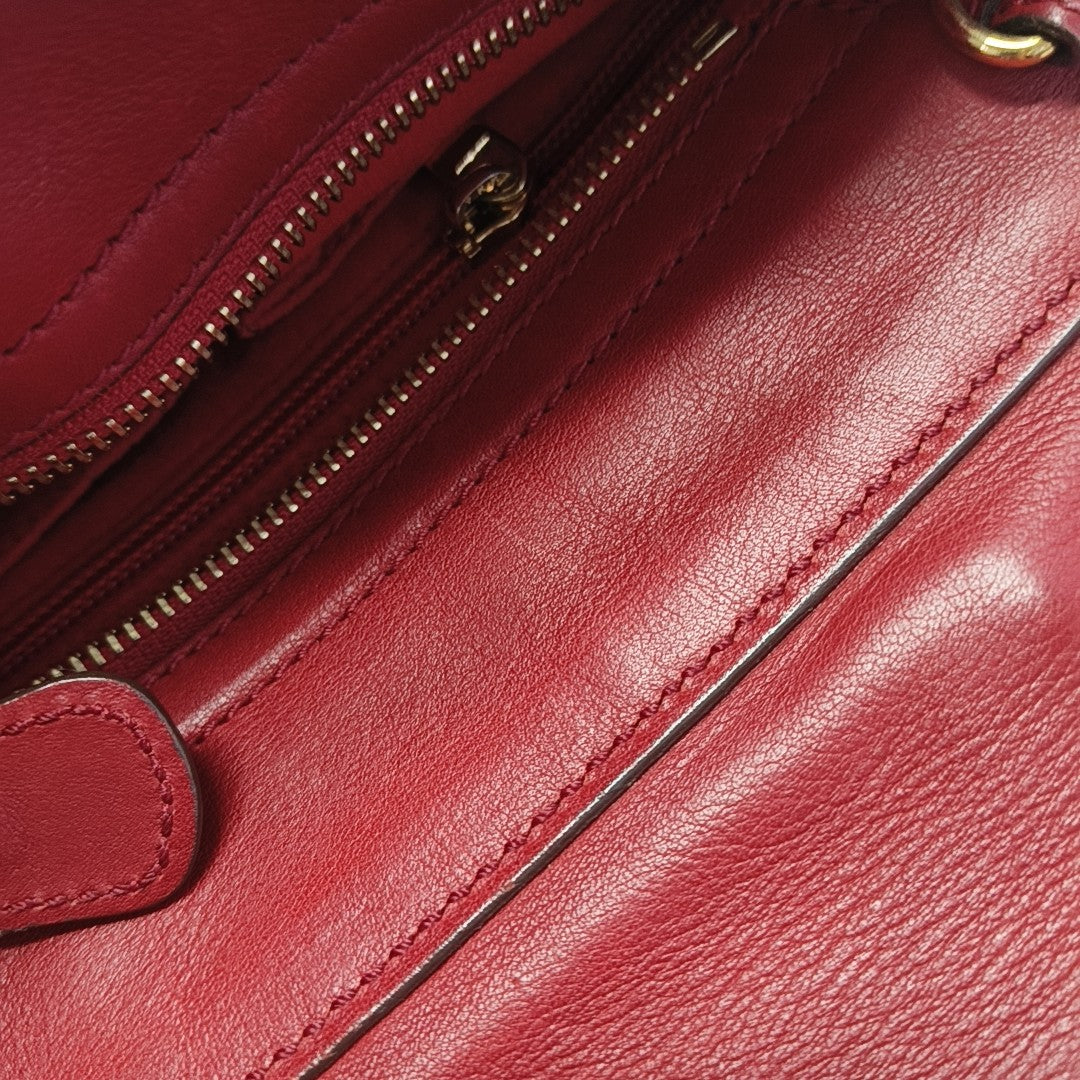 Sophia Calfskin Red