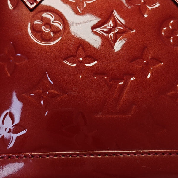 ALMA BB Monogram Patent Leather Red